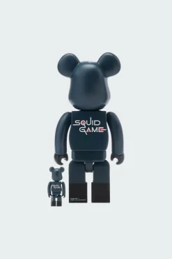 400% + 100% Bearbrick Squid Game Frontman - figurine | Noir*ARTOYZ Best