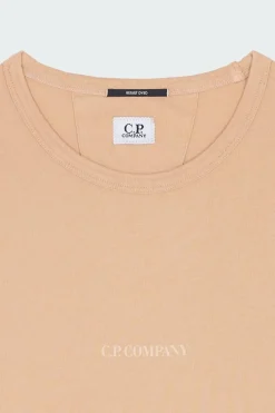 24/1 JERSEY RESIST DYED LOGO - T-shirt | Orange*C.P. COMPANY Clearance