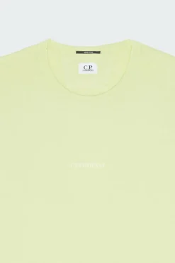 24/1 JERSEY RESIST DYED LOGO - T-shirt | Vert*C.P. COMPANY Hot