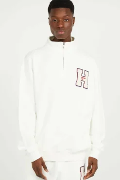 1/4 ZIP TOWEL PA - Sweatshirt | Blanc*TOMMY JEANS Online