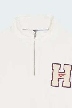 1/4 ZIP TOWEL PA - Sweatshirt | Blanc*TOMMY JEANS Online