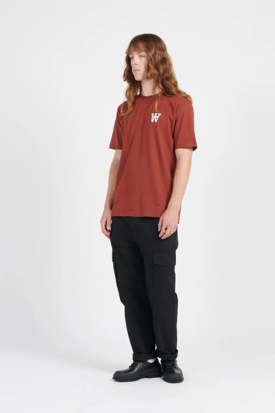 ACE CHEST PRINT T-SHIRT - T-shirt | Marron*WOOD WOOD Best