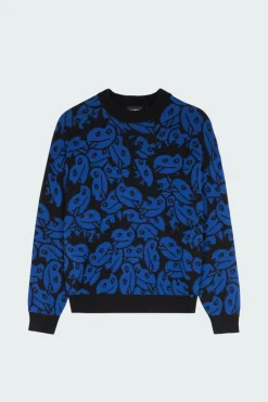 ACID ALL OVER SWEATER - Pull | Bleu*WASTED