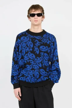 ACID ALL OVER SWEATER - Pull | Bleu*WASTED