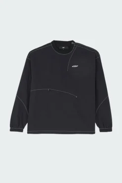 ACTIVE GEAR NYLON CURVED DART CREW NECK - T-shirt | Noir*LOST MANAGEMENT CITIES Sale