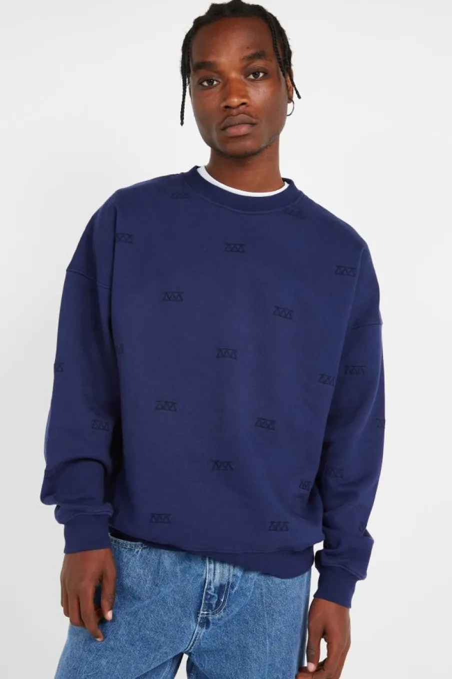 ALL OVER - Sweatshirt | Bleu*HOLOGRAM Discount