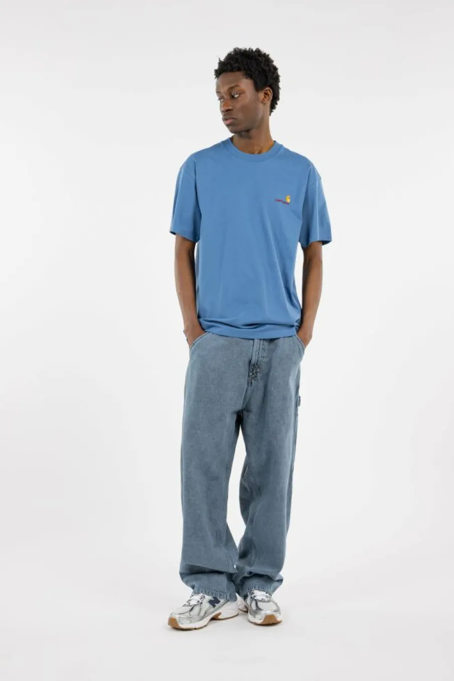 AMERICAN SCRIPT - T-shirt | Bleu*CARHARTT WIP Online