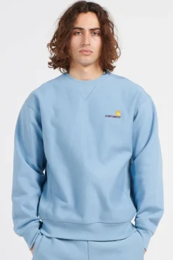 American Script Sweat - Sweatshirt | Bleu*CARHARTT WIP Clearance