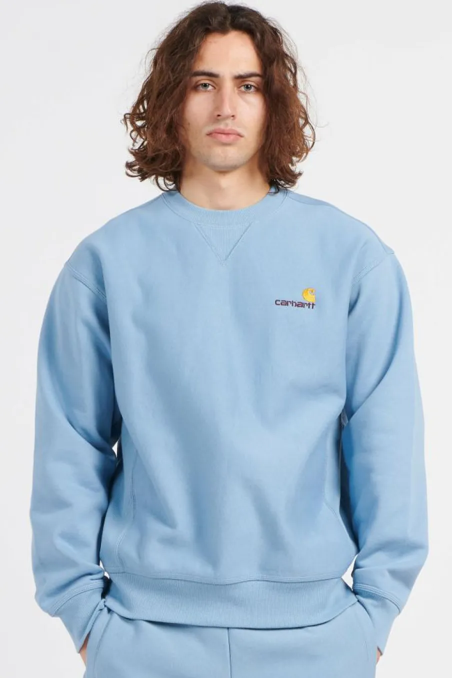 American Script Sweat - Sweatshirt | Bleu*CARHARTT WIP Clearance