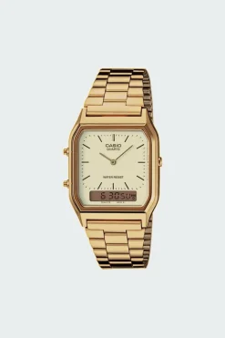 AQ-230GA-9DMQYES - Montre Casio Quartz en acier | Doré*CASIO VINTAGE New