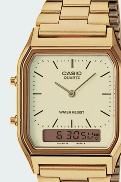 AQ-230GA-9DMQYES - Montre Casio Quartz en acier | Doré*CASIO VINTAGE New