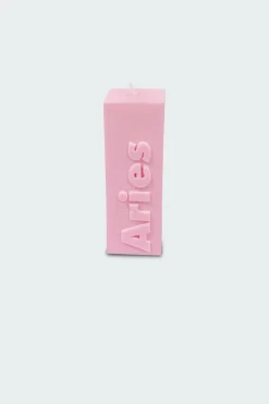 ARIES ZODIAC BLOCK PILLAR CANDLE - Bougie | Orange*FLAMINGO CANDLES New