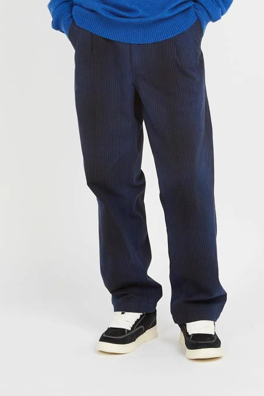 Authentic Chino Loose Tapered Plaid - Pantalon | Noir*VANS Hot