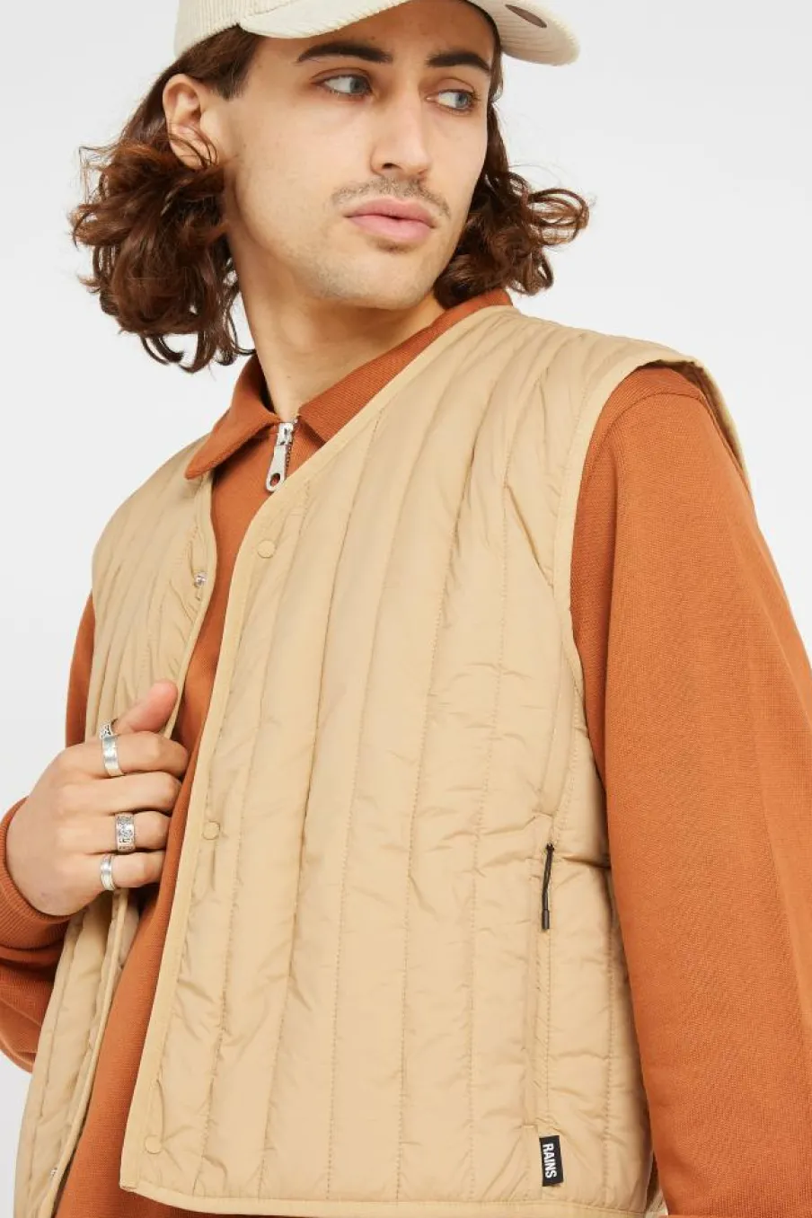 BANJA SHORT LINER W VEST T1 - Veste | Beige*RAINS Outlet