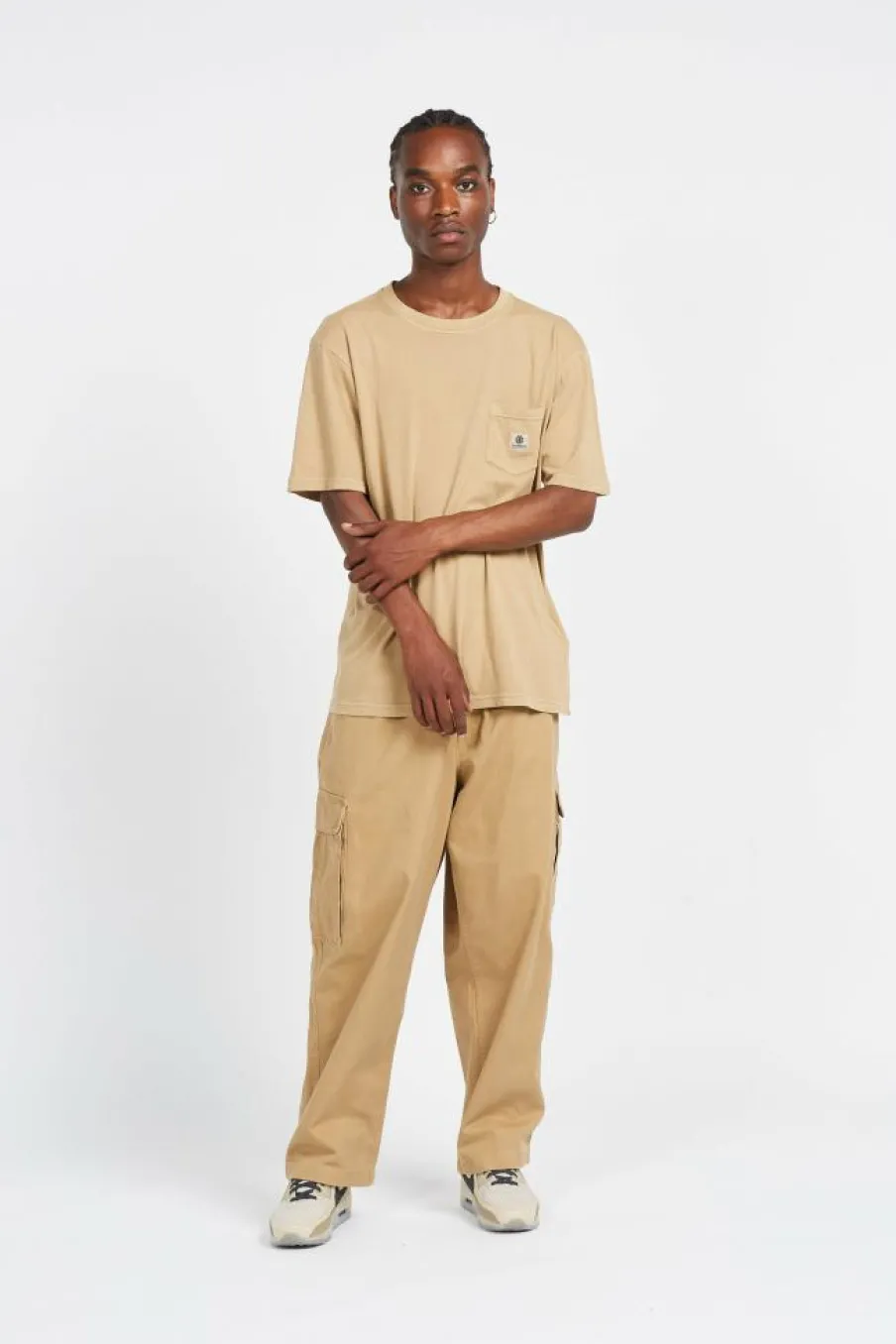 BASIC PKT PIGMENT - T-shirt | Kaki*ELEMENT