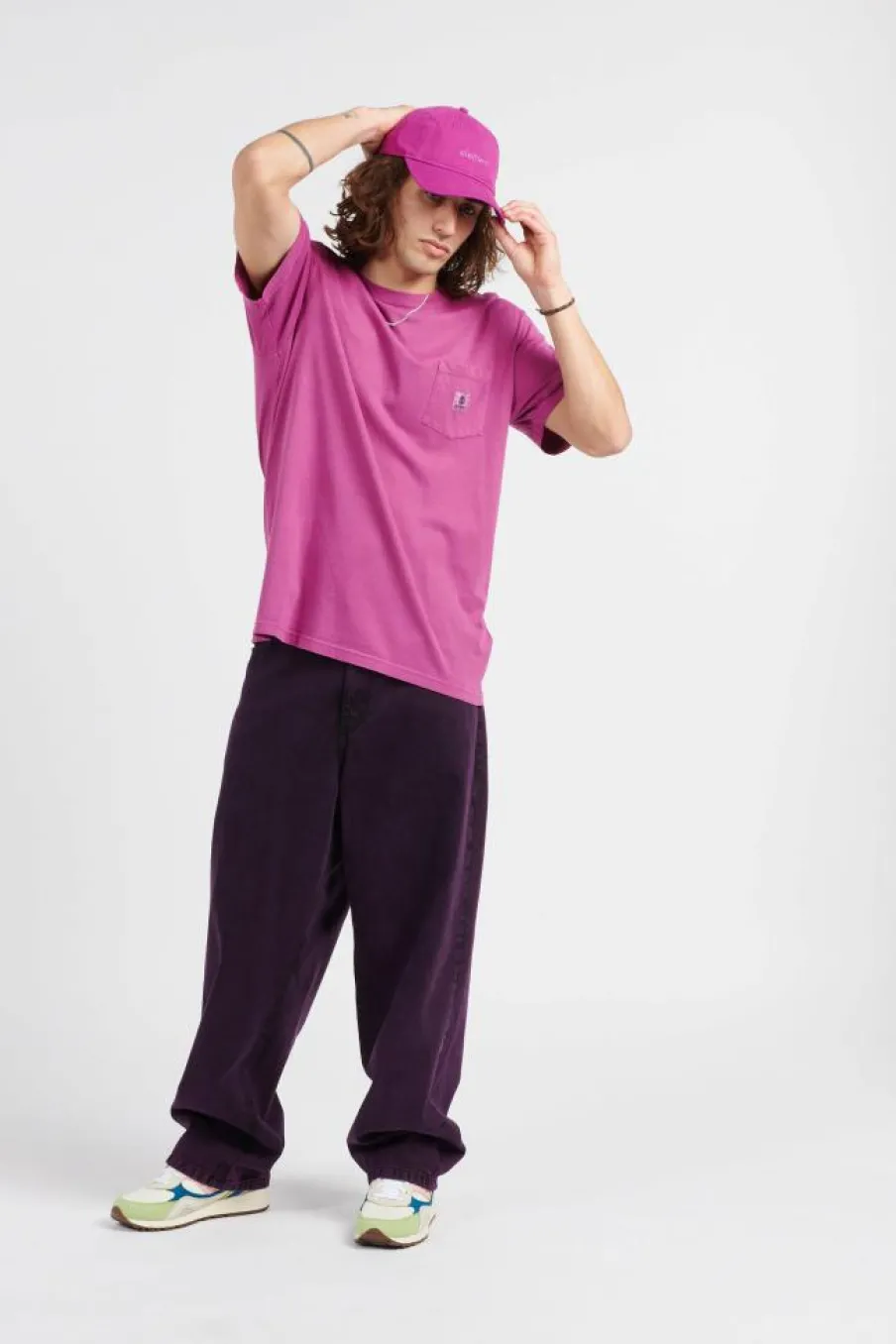 BASIC Pocket pigment - T-shirt | Rose*ELEMENT Outlet
