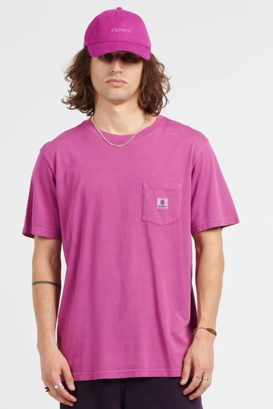 BASIC Pocket pigment - T-shirt | Rose*ELEMENT Outlet