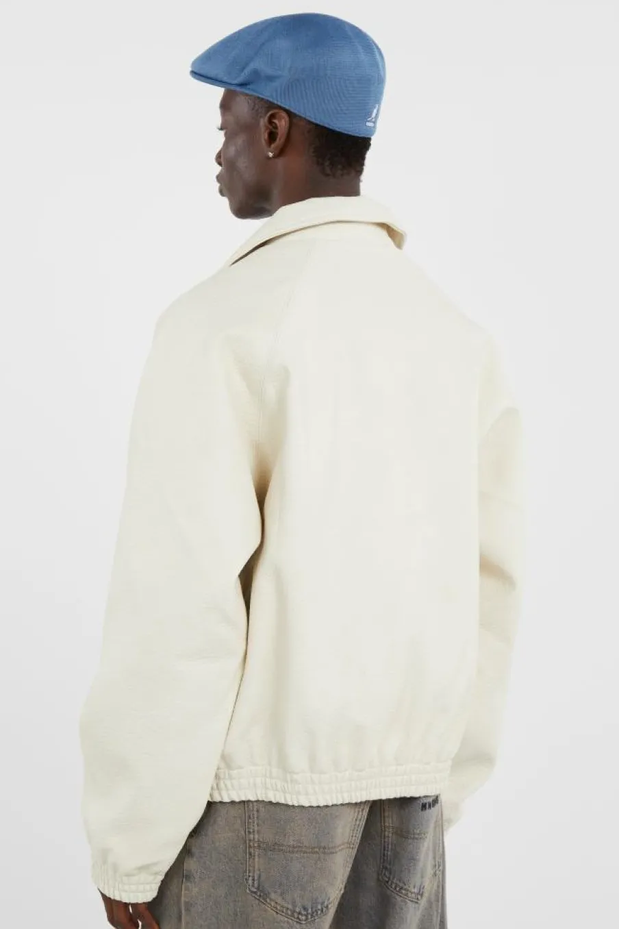 Big Logo Leather Jacket - Veste | Beige*ARTE ANTWERP Clearance