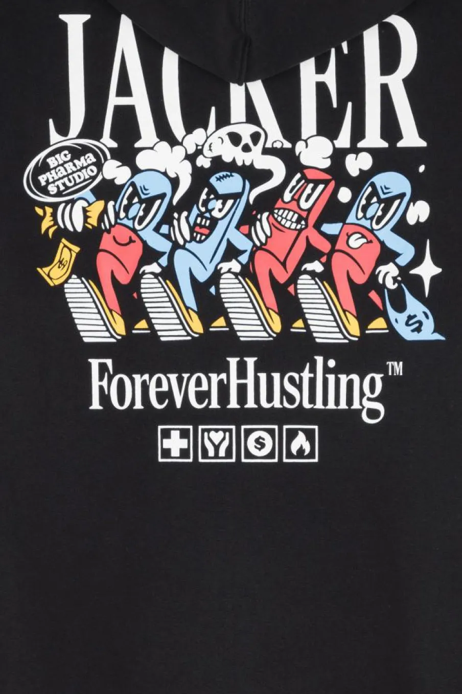BIG PHARMA - Hoodie | Noir*JACKER Online