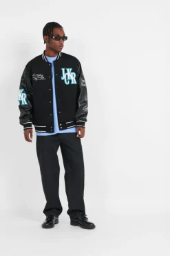 BIG PHARMA VARSITY - Blouson | Noir*JACKER Clearance