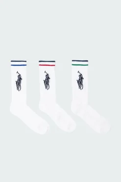 Big Pony Athletic - Pack de 3 chaussettes | Blanc*POLO RALPH LAUREN Online