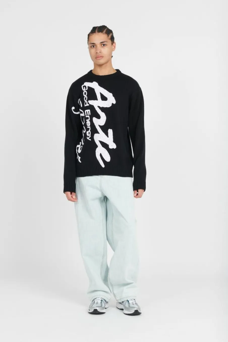 Big Print Knit Sweater - Pull | Noir*ARTE ANTWERP Online