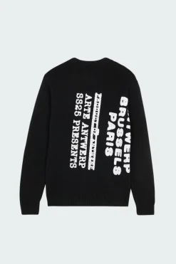 Big Print Knit Sweater - Pull | Noir*ARTE ANTWERP Online