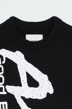 Big Print Knit Sweater - Pull | Noir*ARTE ANTWERP Online