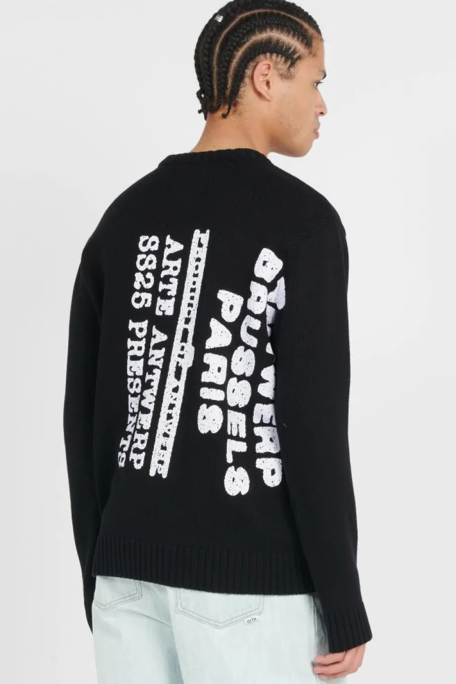 Big Print Knit Sweater - Pull | Noir*ARTE ANTWERP Online
