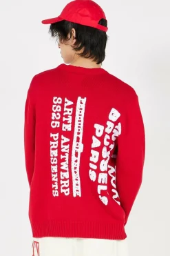 Big Print Knit Sweater - Pull | Rouge*ARTE ANTWERP New