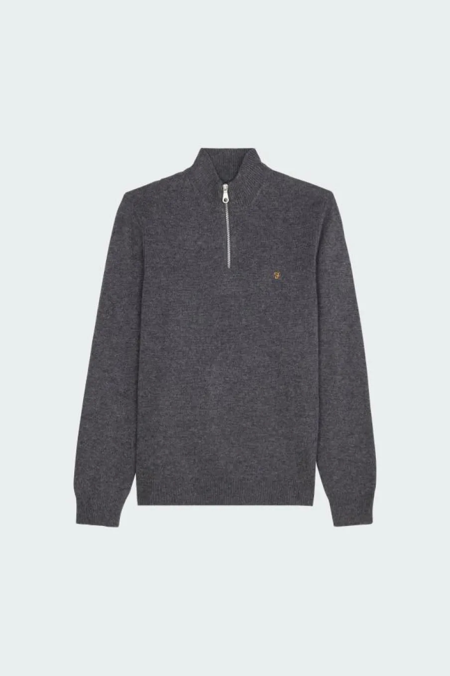 BIRCHALL1/4 ZIP - Pull | Gris*FARAH Discount