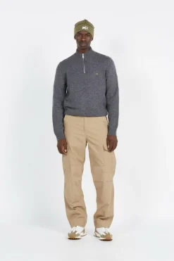 BIRCHALL1/4 ZIP - Pull | Gris*FARAH Discount