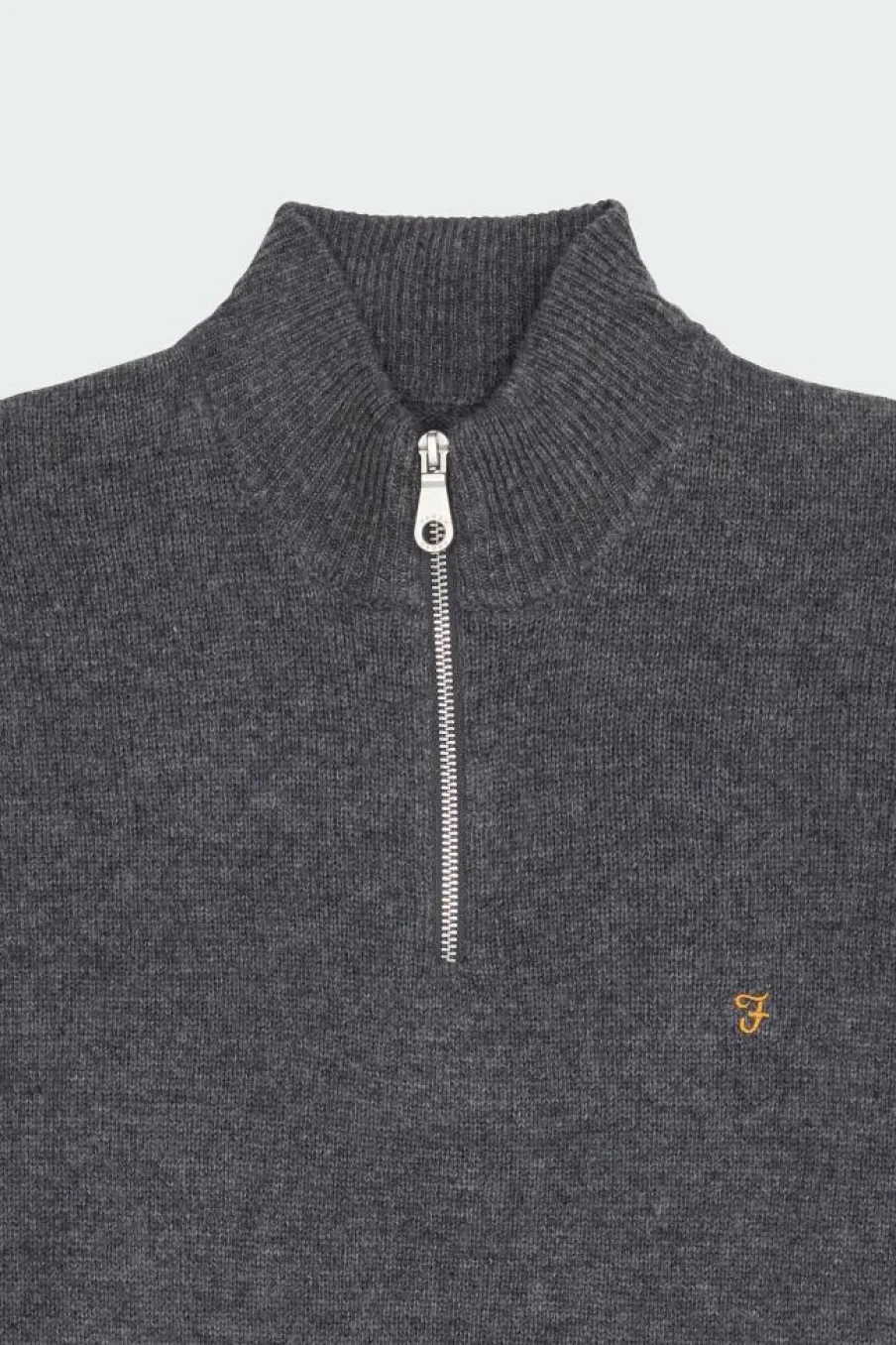 BIRCHALL1/4 ZIP - Pull | Gris*FARAH Discount
