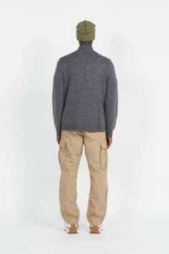 BIRCHALL1/4 ZIP - Pull | Gris*FARAH Discount