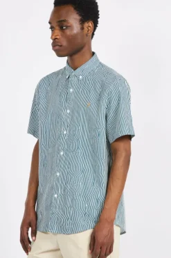 BLIGE SS PRINT - Chemise | Vert*FARAH Best