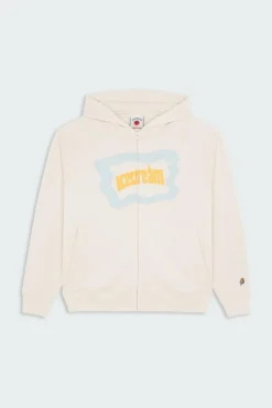 BLOCK LOGO ZIP THROUGH - Hoodie zippé | Beige*ICE CREAM Clearance