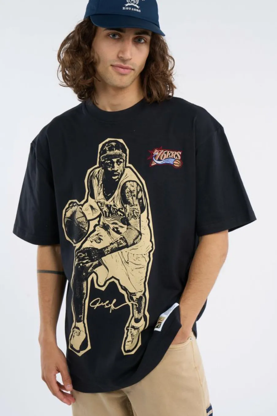 BLOCKBUSTE - T-shirt | Noir*MITCHELL & NESS Hot