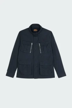 BLOUSON 4 POCHES BADGE BRODE POITRINE - Veste | Bleu*SCHOTT