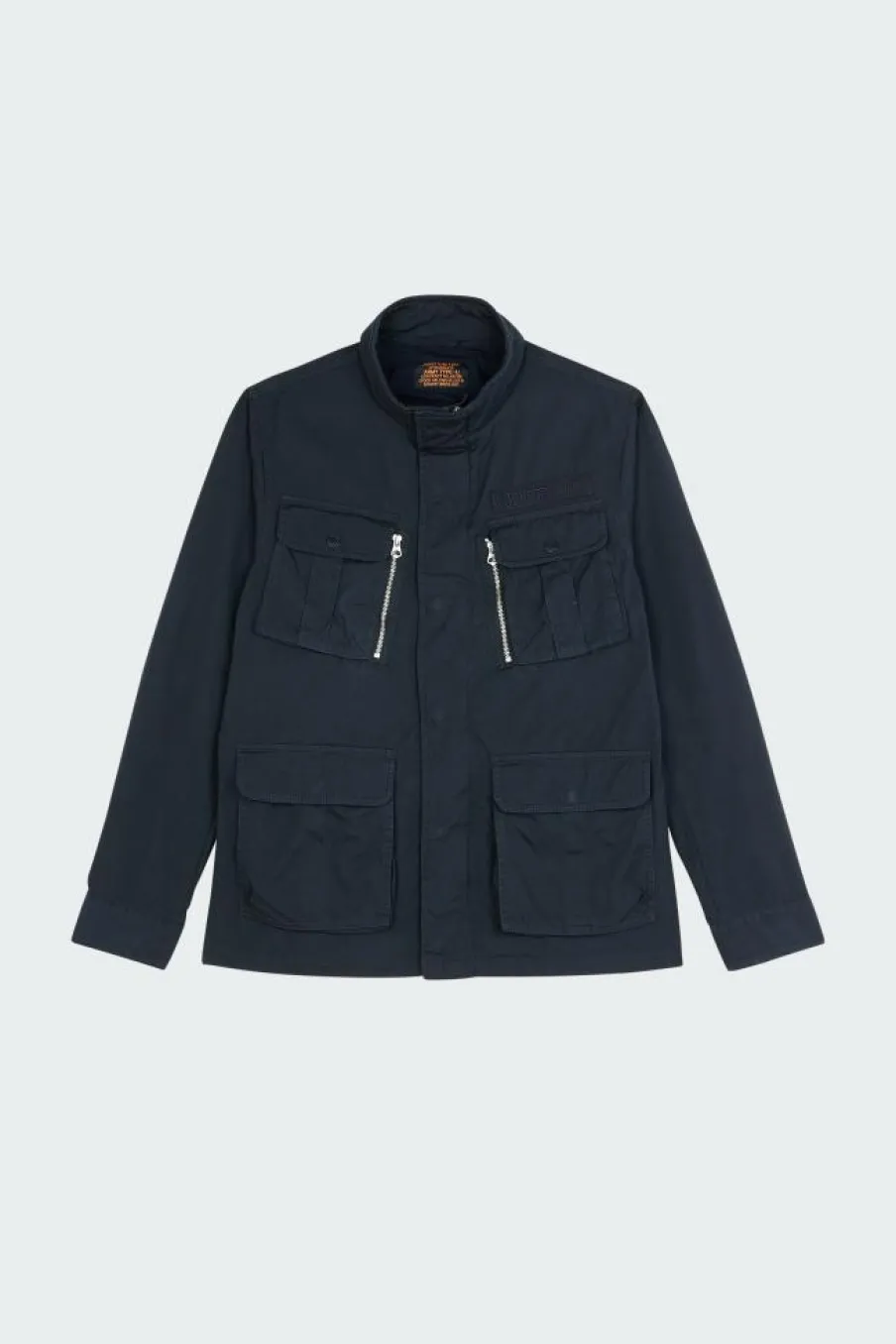BLOUSON 4 POCHES BADGE BRODE POITRINE - Veste | Bleu*SCHOTT