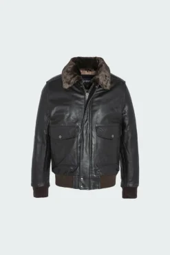 Blouson aviateur en cuir de vachette vintage | Marron*SCHOTT Sale
