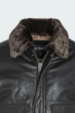 Blouson aviateur en cuir de vachette vintage | Marron*SCHOTT Sale