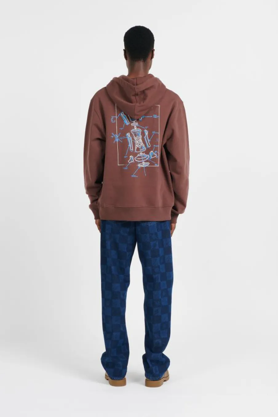 BLUEPRINT HD - Hoodie | Marron*DAILY PAPER New