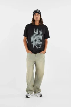 BLUR LAYER TEE - T-shirt | Noir*LOST MANAGEMENT CITIES Hot