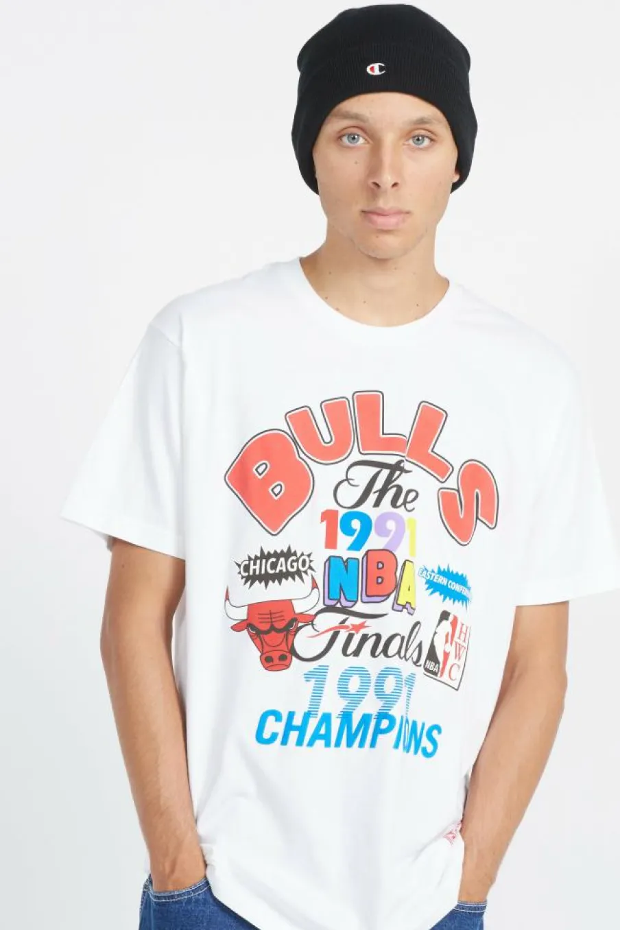BMTR6401-CBUYYPPPWHIT CHA - T-shirt | Blanc*MITCHELL & NESS Discount