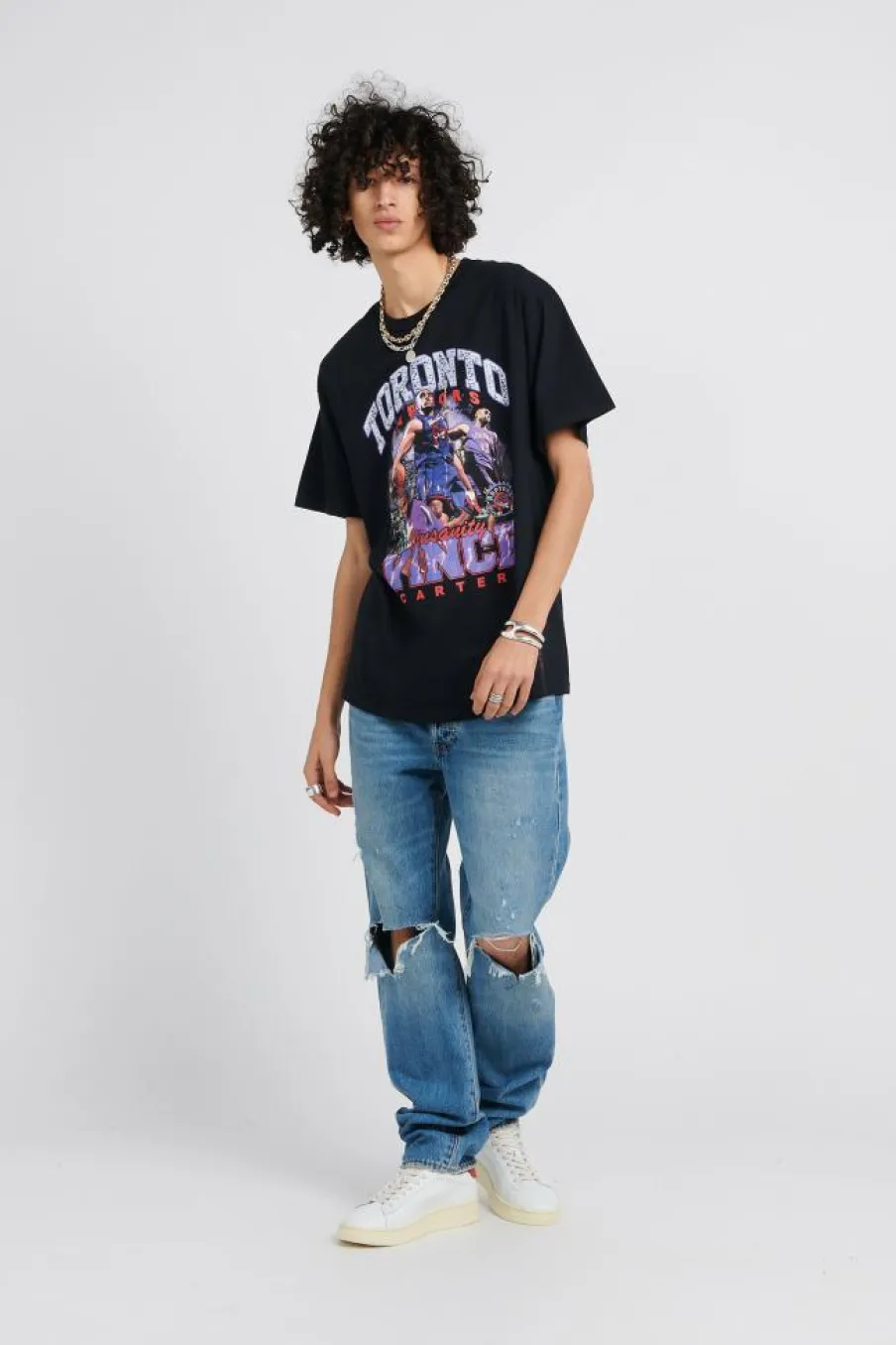 BMTR6411-TRAYYVCABLCK BLIN - T-shirt | Noir*MITCHELL & NESS Discount