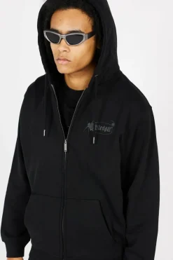 BOILER RESET ZIP H - Hoodie zippé | Noir*WASTED Clearance
