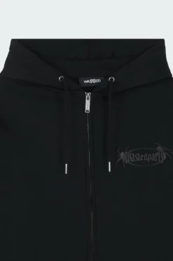 BOILER RESET ZIP H - Hoodie zippé | Noir*WASTED Clearance