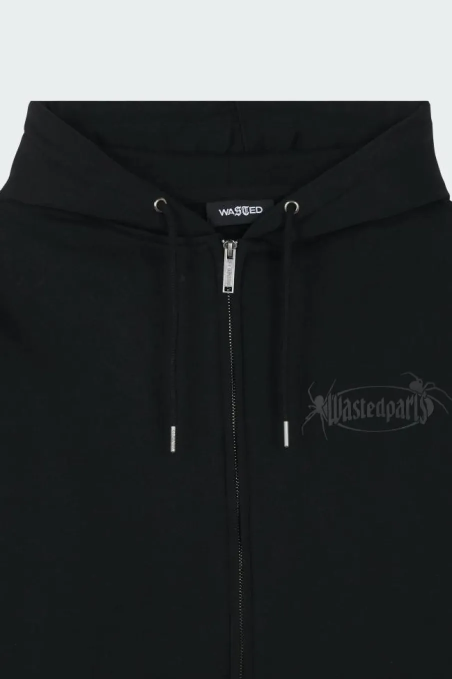 BOILER RESET ZIP H - Hoodie zippé | Noir*WASTED Clearance