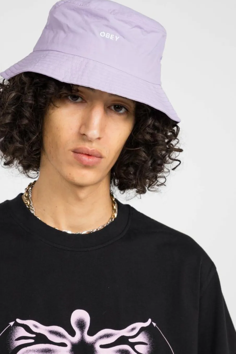 BOLD NYLON BUCKET HAT - Bob | Violet*OBEY Discount