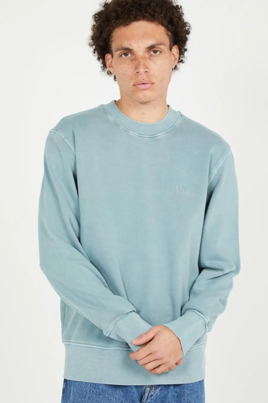 BOLD WASHED - Hoodie | Bleu*CALVIN KLEIN